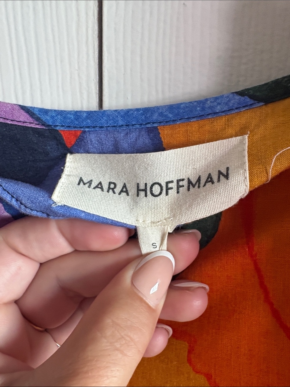 Mara Hoffman Bold Colorblock Flutter-Sleeve Maxi Dress in Yellow, Blue & Orange - Picture 13 of 15